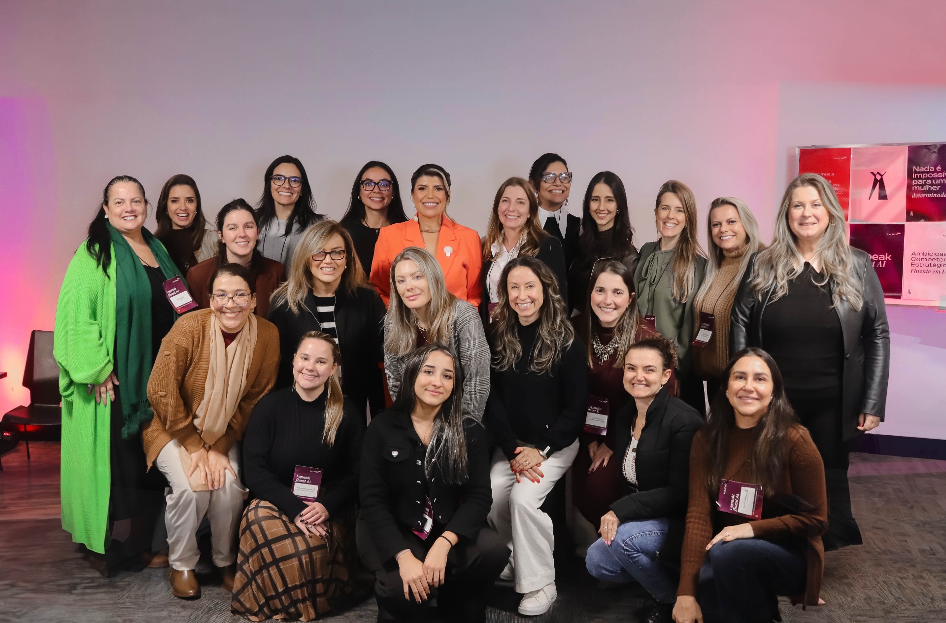 Alunas da imersão Work In reunidas após o evento